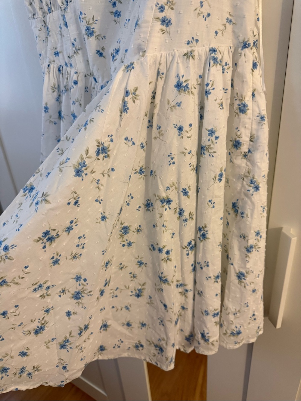Altar’d State Blue Floral Sundress Blue Flowers NEW XL minidress - Picture 3 of 8